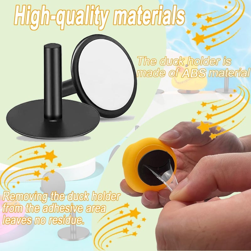 EJDRFN 40PCS Duck Plug for Jeep Dash,Duck Holder,Flock Locker Rubber Ducks Mount for Jeep,Plastic Duck Holderis The Present for Duck Enthusiast,Car Plastic Duck Plug,Black（Not Include Rubber Ducks - Image 5